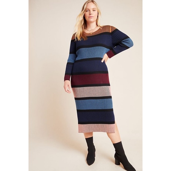 Anthropologie Lorna Midi Sweater Dress - Picture 6 of 11